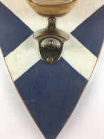 HIGHLAND COW - Magnetic bottle opener- Scottish flag - Wall mounted