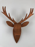 STAG HEAD Wall Mounted - Hand Crafted - Copper Stag- Faux Deer Wall Mounted - Wall Art - Animal Wall Decor & Art