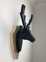 STAG HEAD Wall Mounted - Hand Crafted - Railings (Farrow and Ball) - Faux Deer  - Wall Art - Animal Wall Decor & Art